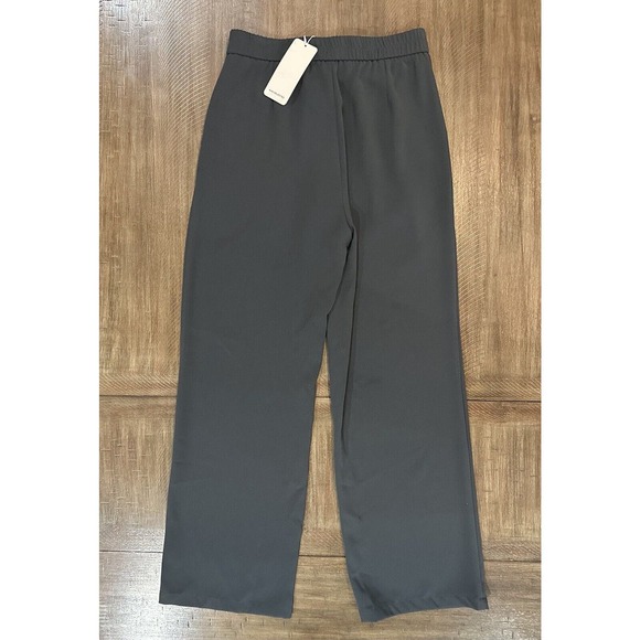 NWT AHA Selected Drooping High Waist Long Dress Pants Women’s Size Large Gray - Picture 16 of 16